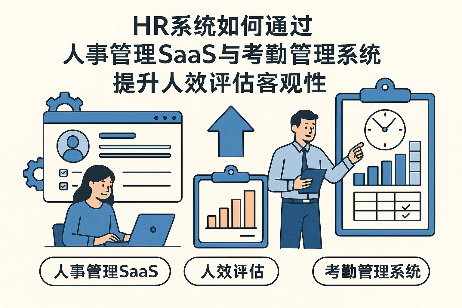 HR系统如何通过人事管理SaaS与考勤管理系统提升人效评估客观性