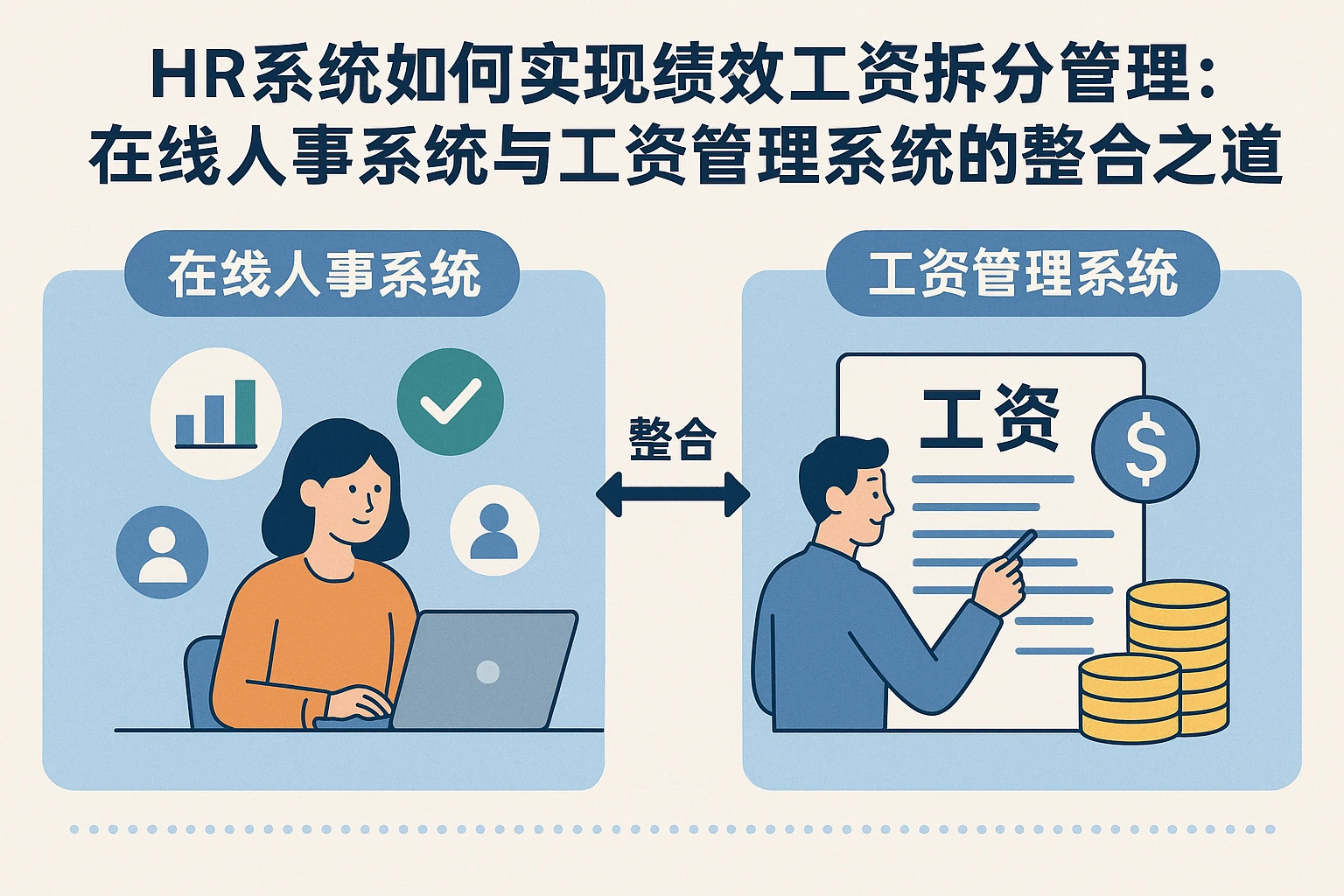 HR系统如何实现绩效工资拆分管理：在线人事系统与工资管理系统的整合之道