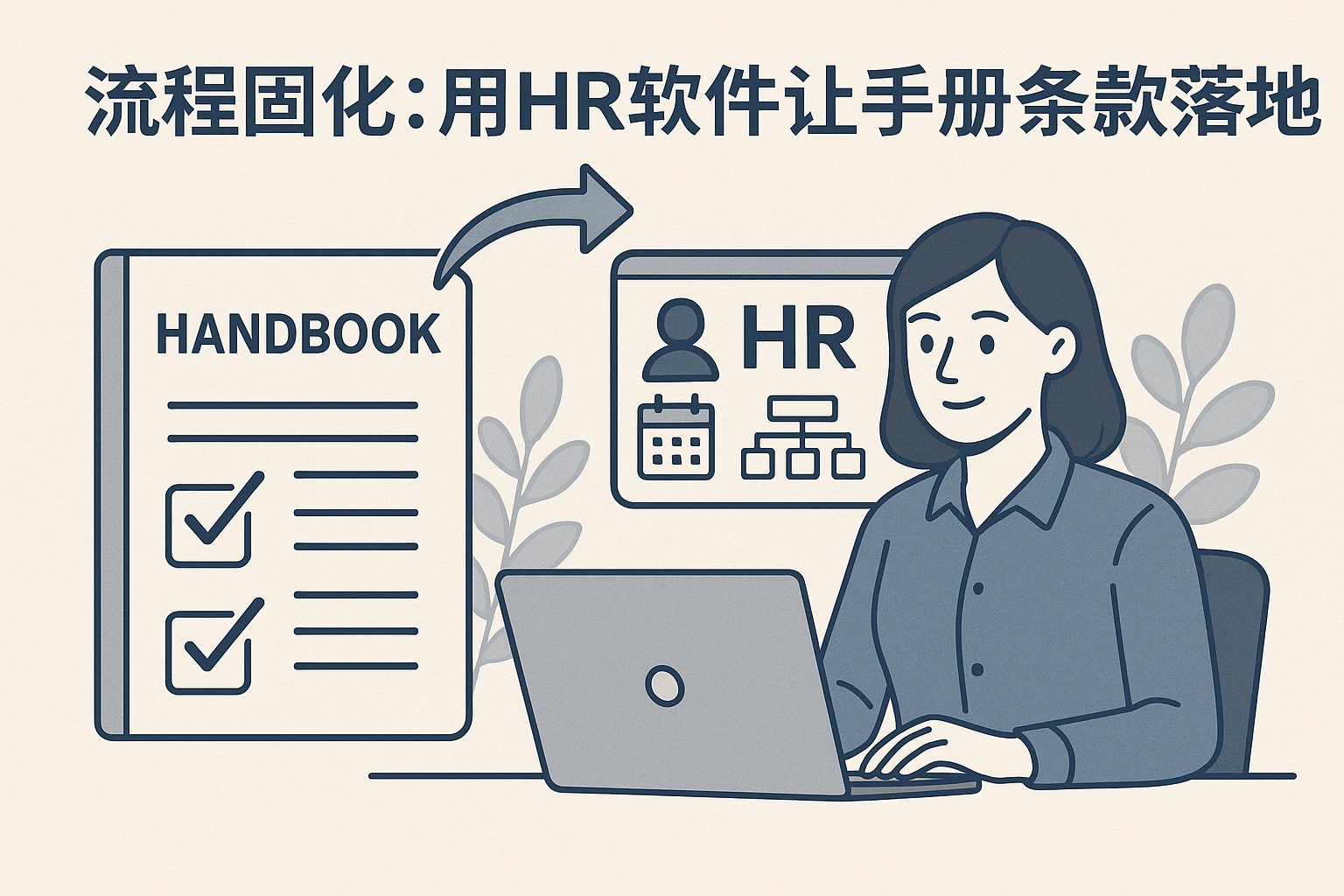 流程固化:用HR软件让手册条款落地