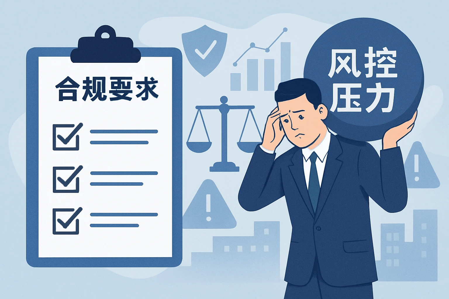 2. 合规要求严格，风险防控压力大