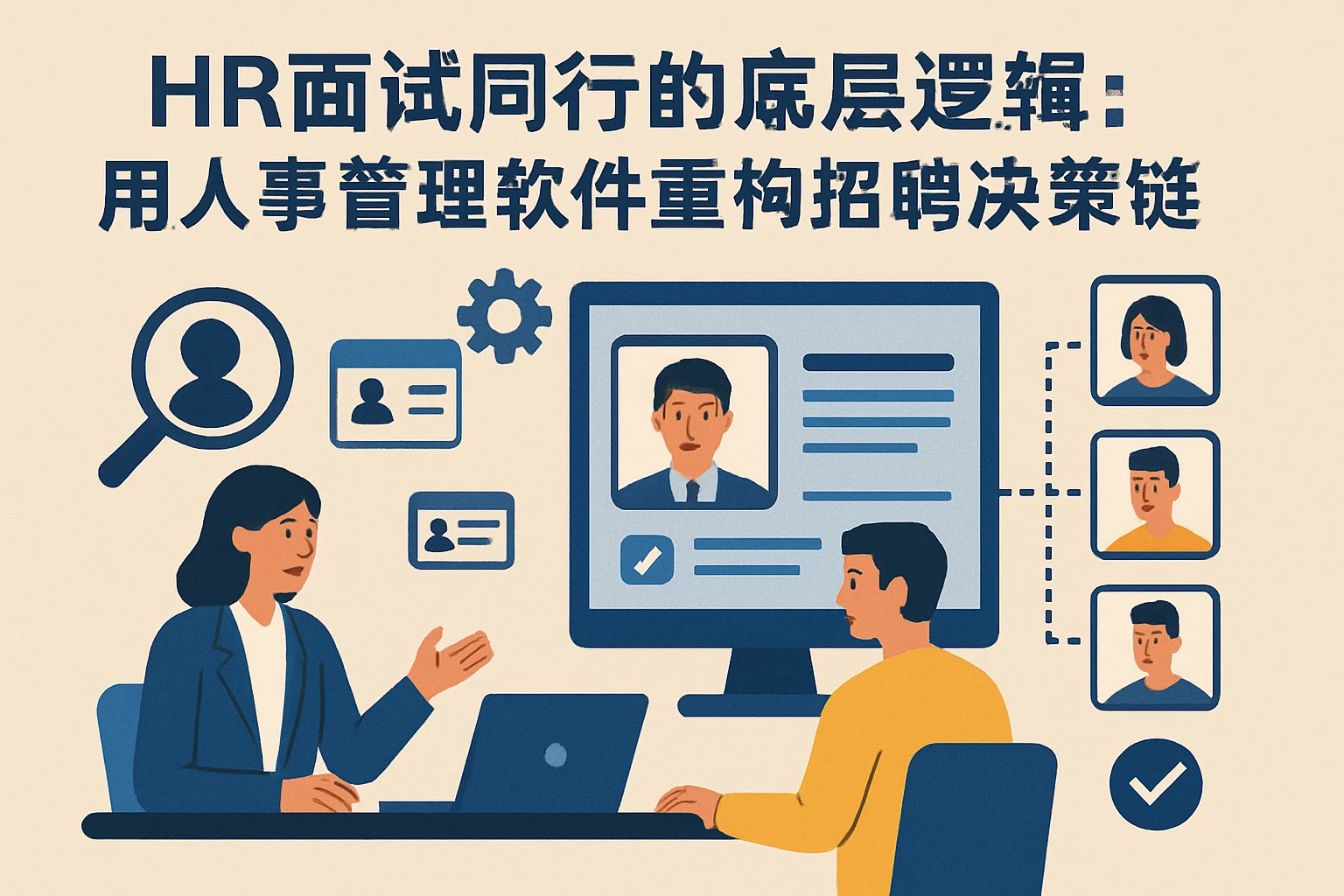 HR面试同行的底层逻辑:用人事管理软件重构招聘决策链