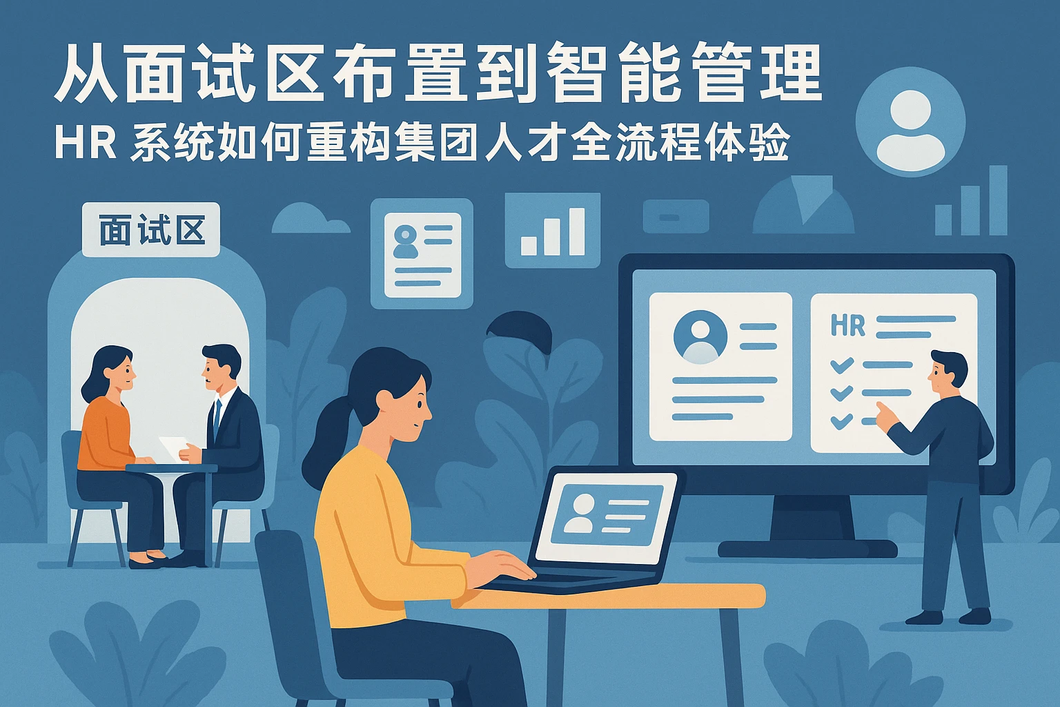 从面试区布置到智能管理:HR系统如何重构集团人才全流程体验