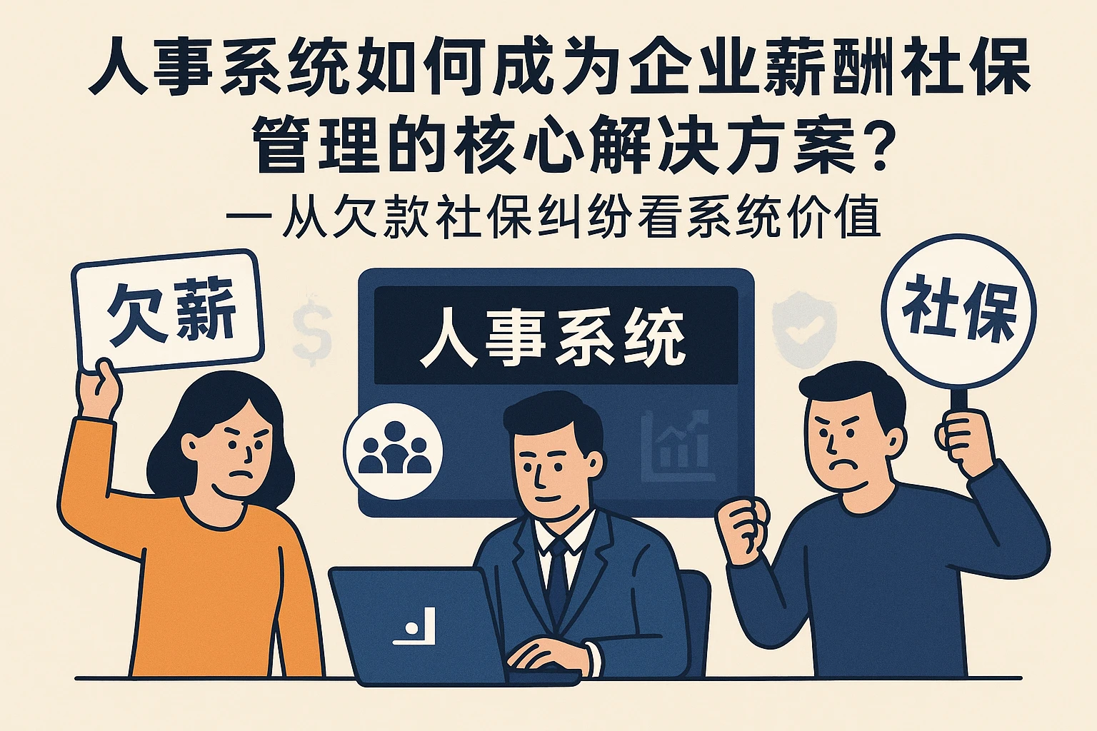 人事系统如何成为企业薪酬社保管理的核心解决方案？——从欠薪社保纠纷看系统价值