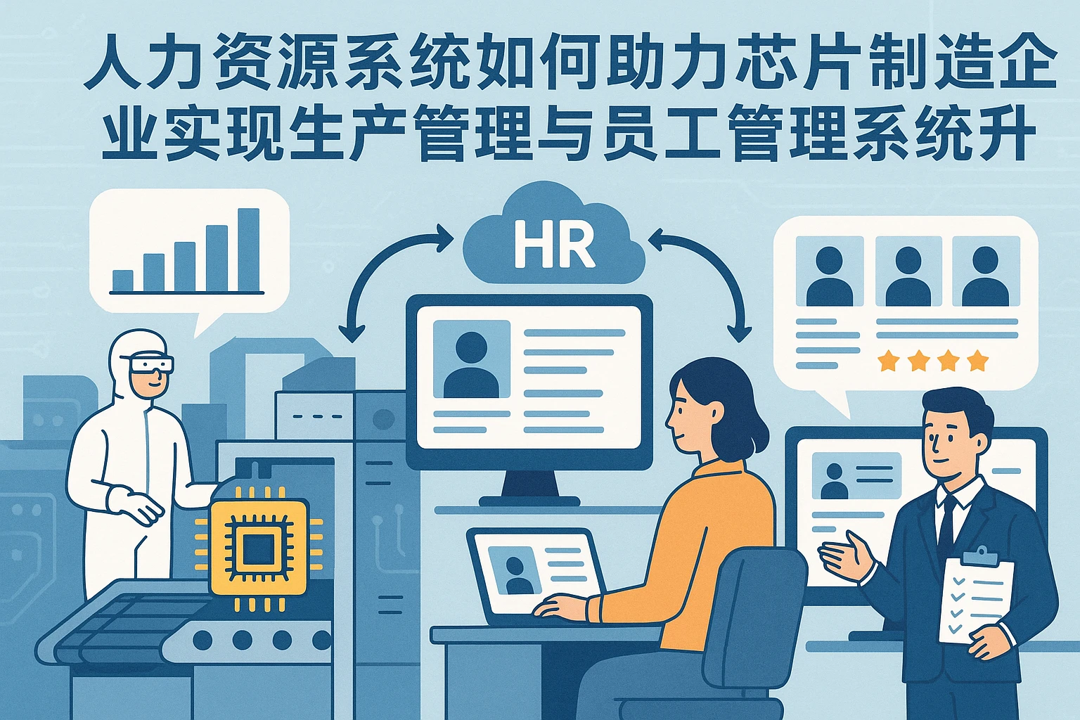 人力资源系统如何助力芯片制造企业实现生产管理与员工管理系统升级
