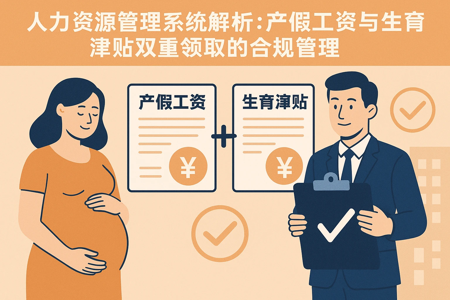 人力资源管理系统解析:产假工资与生育津贴双重领取的合规管理