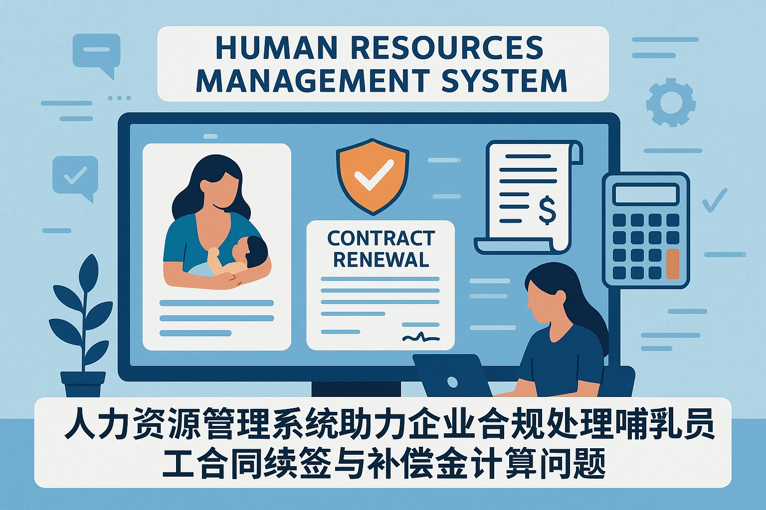 人力资源管理系统助力企业合规处理哺乳期员工合同续签与补偿金计算问题