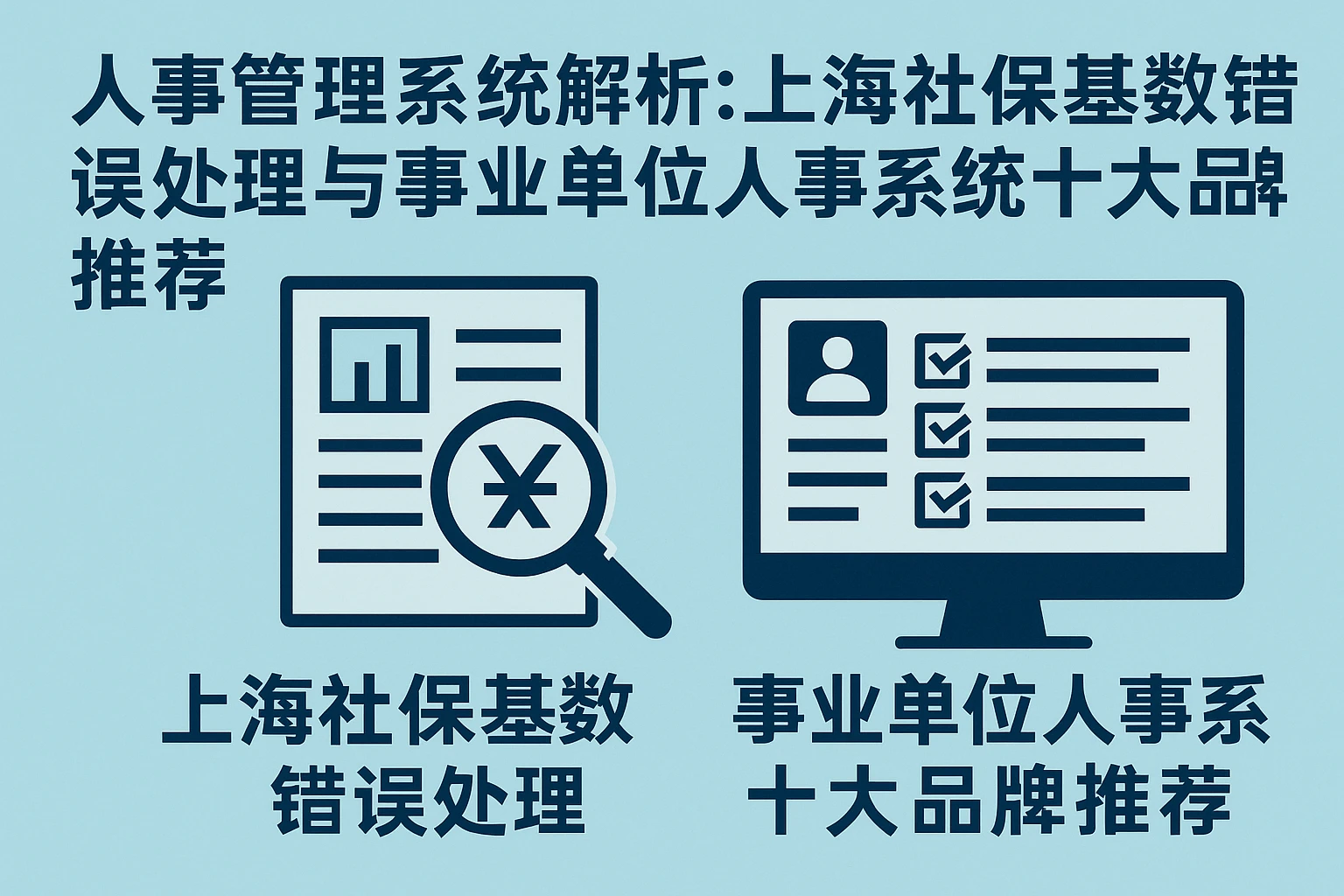 人事管理系统解析：上海社保基数错误处理与事业单位人事系统十大品牌推荐