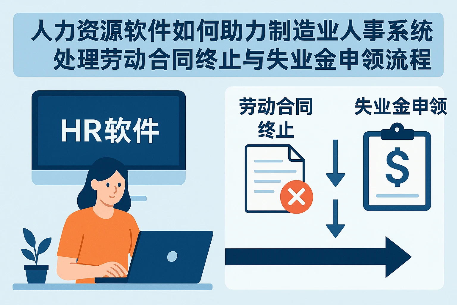 人力资源软件如何助力制造业人事系统处理劳动合同终止与失业金申领流程