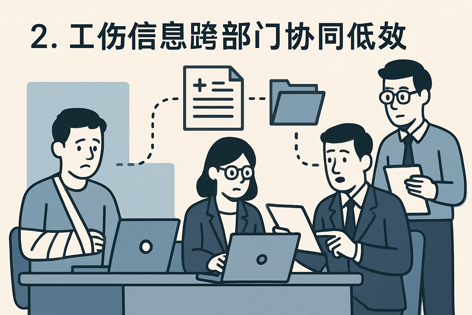 2. 工伤信息跨部门协同低效
