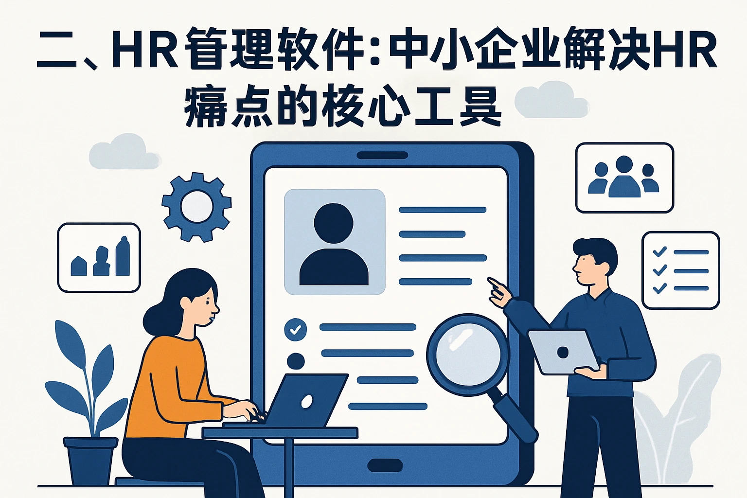 二、HR管理软件：中小企业解决HR痛点的核心工具