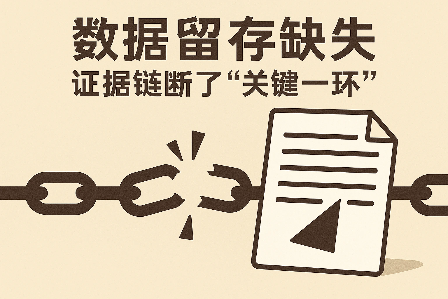 2. 数据留存缺失:证据链断了“关键一环”