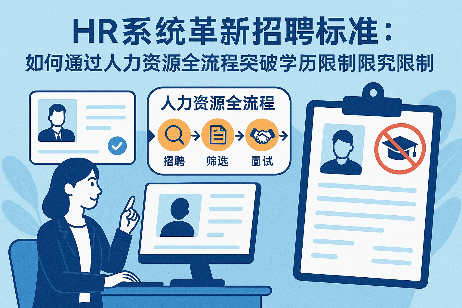 HR系统革新招聘标准：如何通过人力资源全流程系统突破学历限制