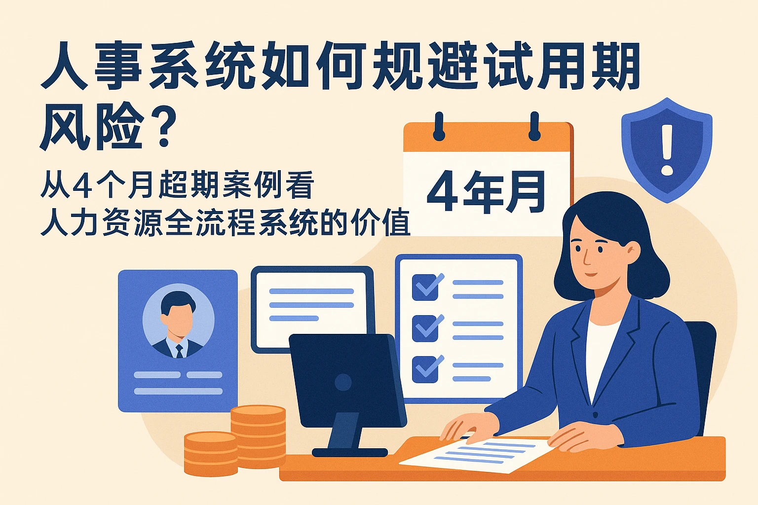 人事系统如何规避试用期风险？从4个月超期案例看人力资源全流程系统的价值