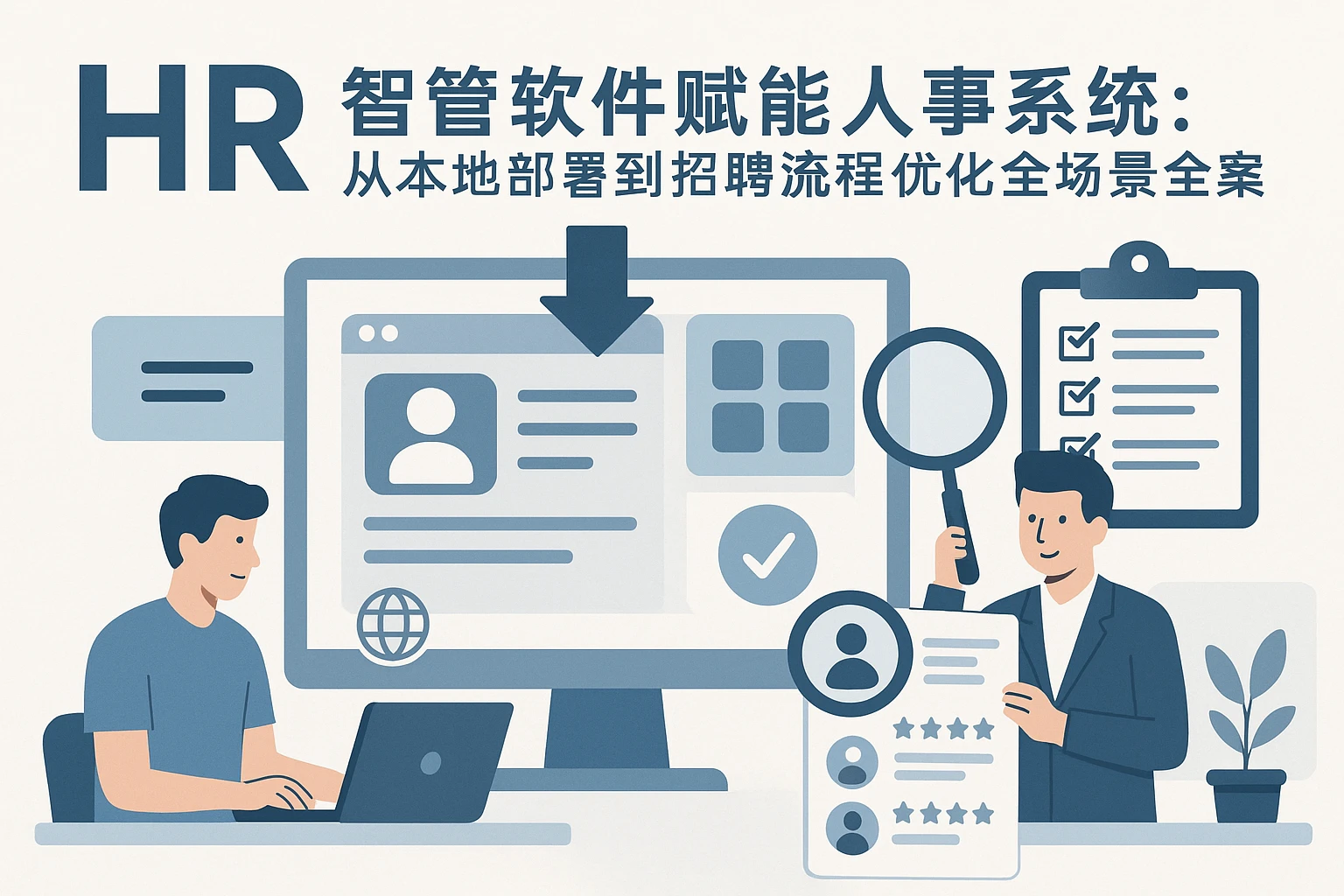 HR管理软件赋能人事系统:从本地部署到招聘流程优化的全场景解决方案