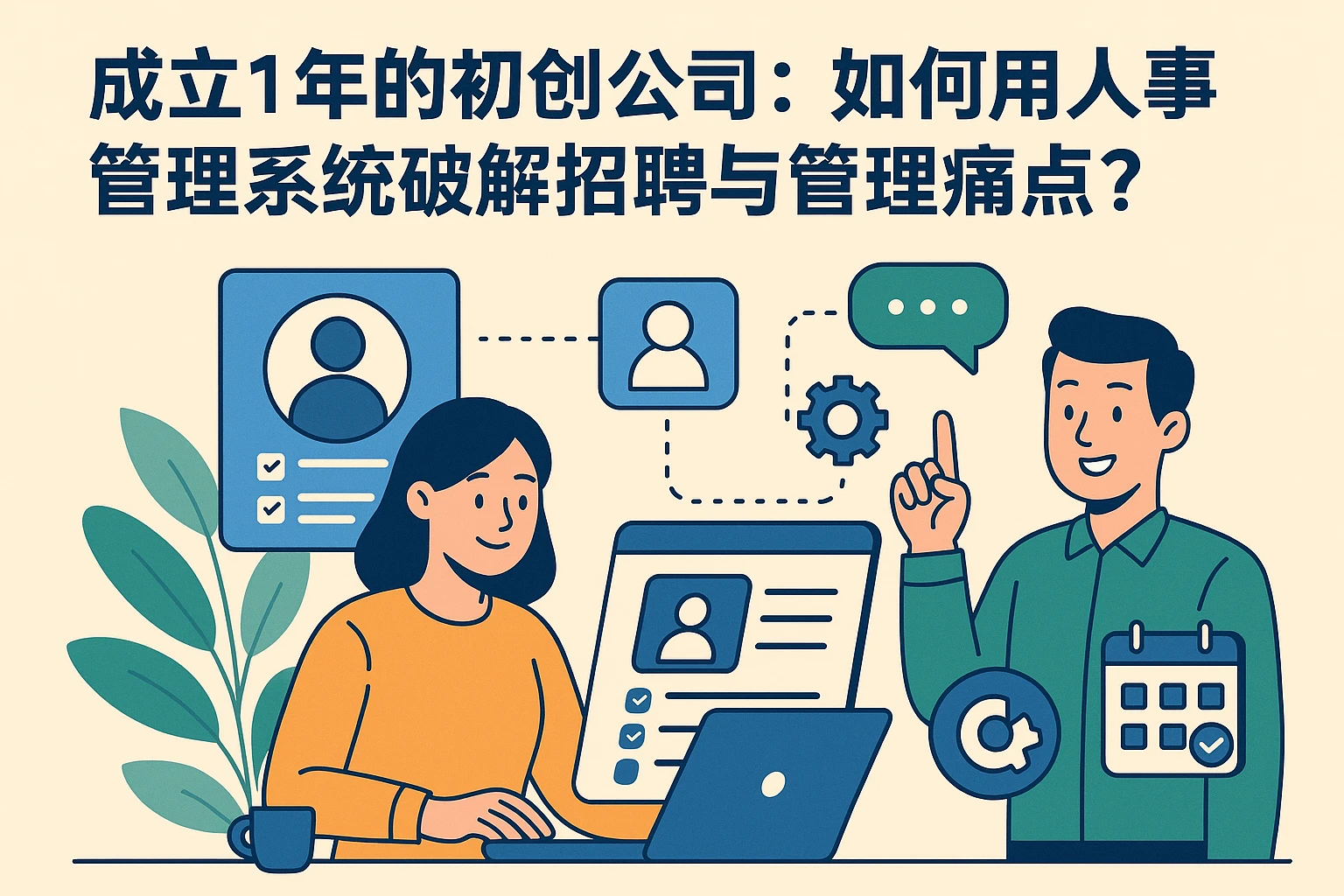 成立1年的初创公司：如何用人事管理系统破解招聘与管理痛点？