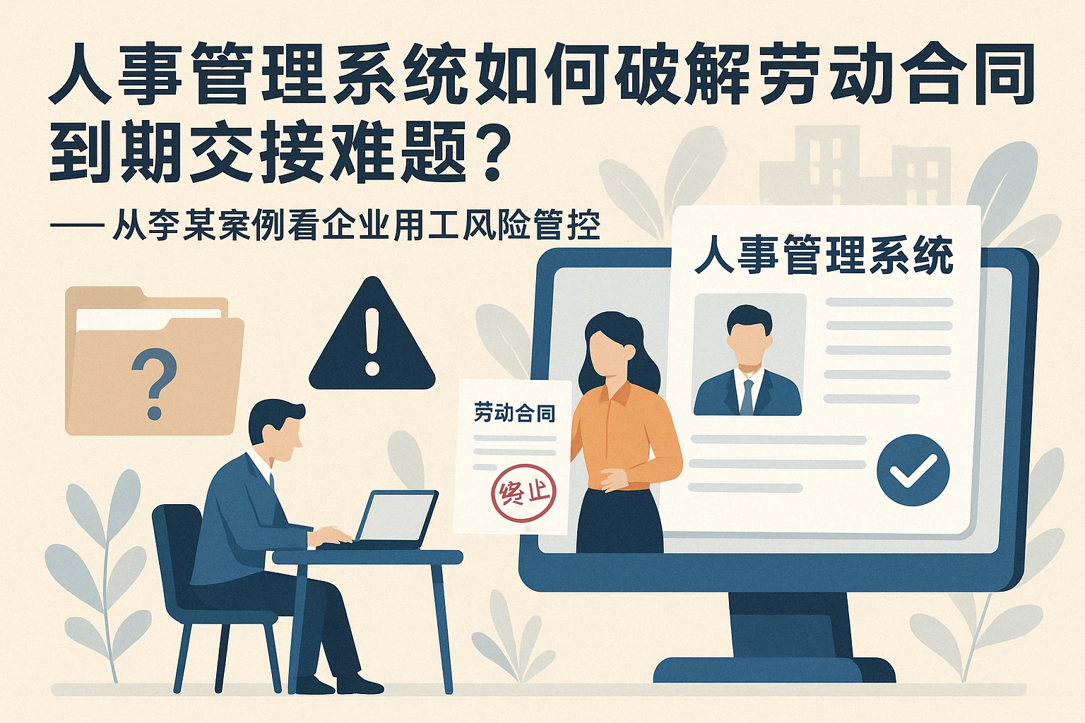 人事管理系统如何破解劳动合同到期交接难题？——从李某案例看企业用工风险管控