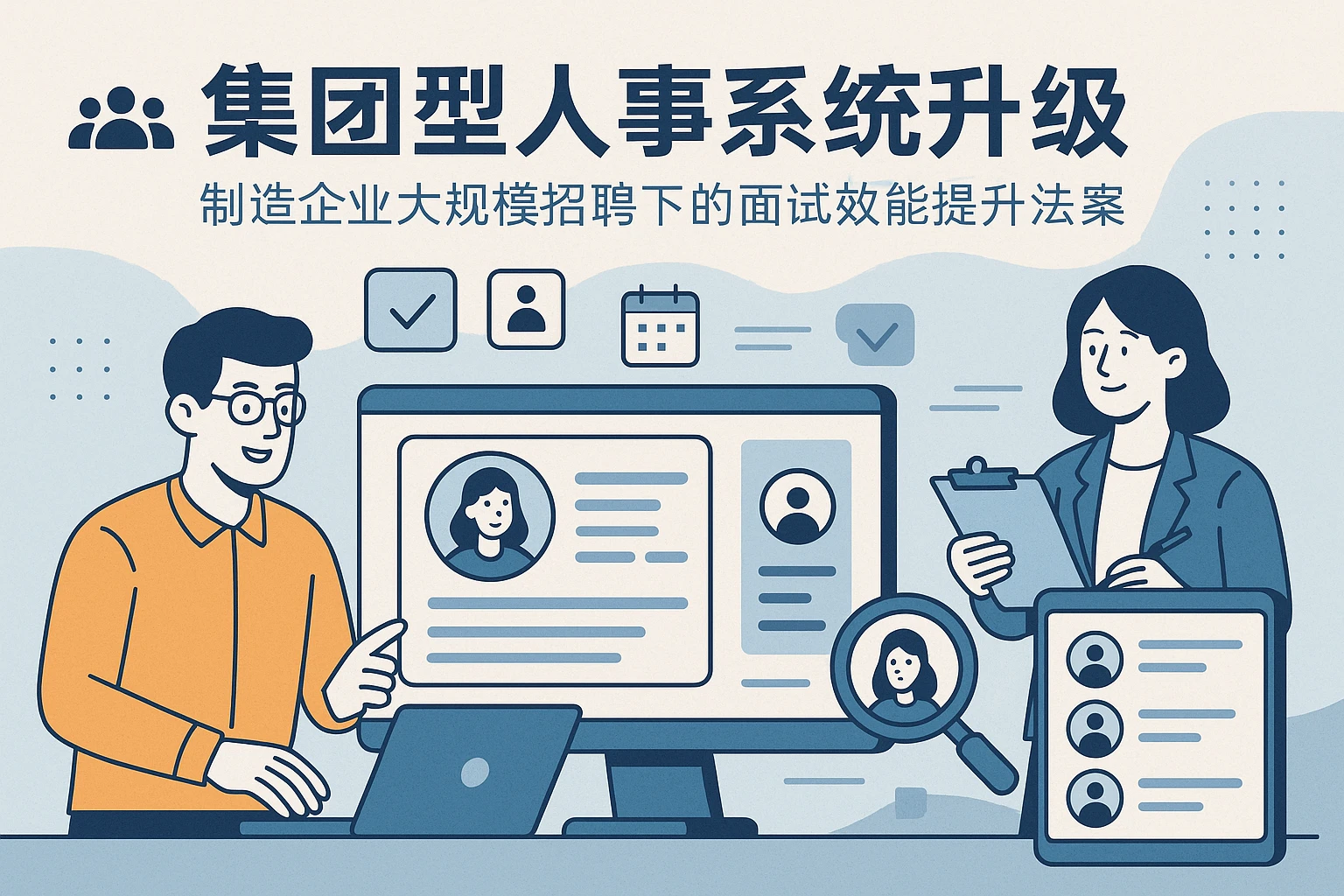 集团型人事系统升级：制造企业大规模招聘下的面试效能提升方案