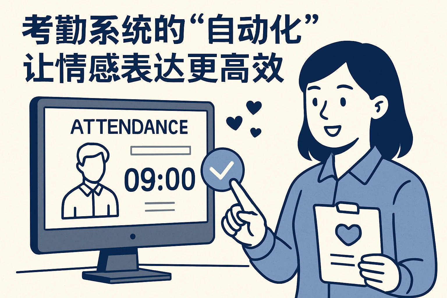 2. 考勤系统的“自动化”让情感表达更高效