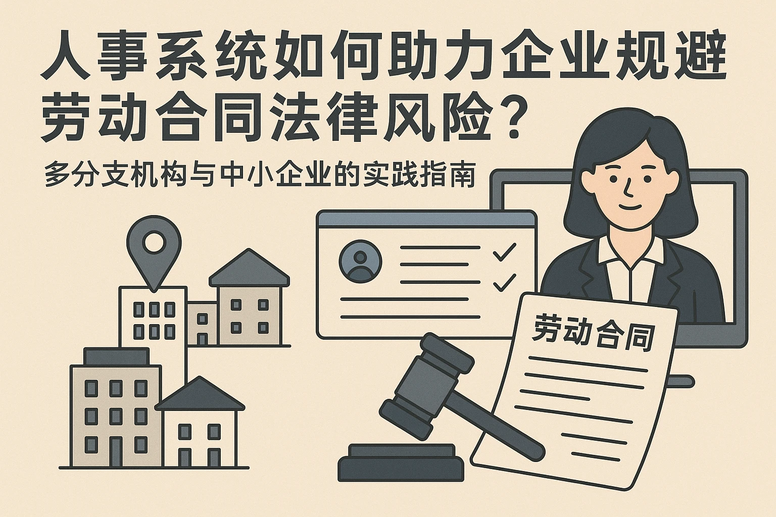 人事系统如何助力企业规避劳动合同法律风险?多分支机构与中小企业的实践指南