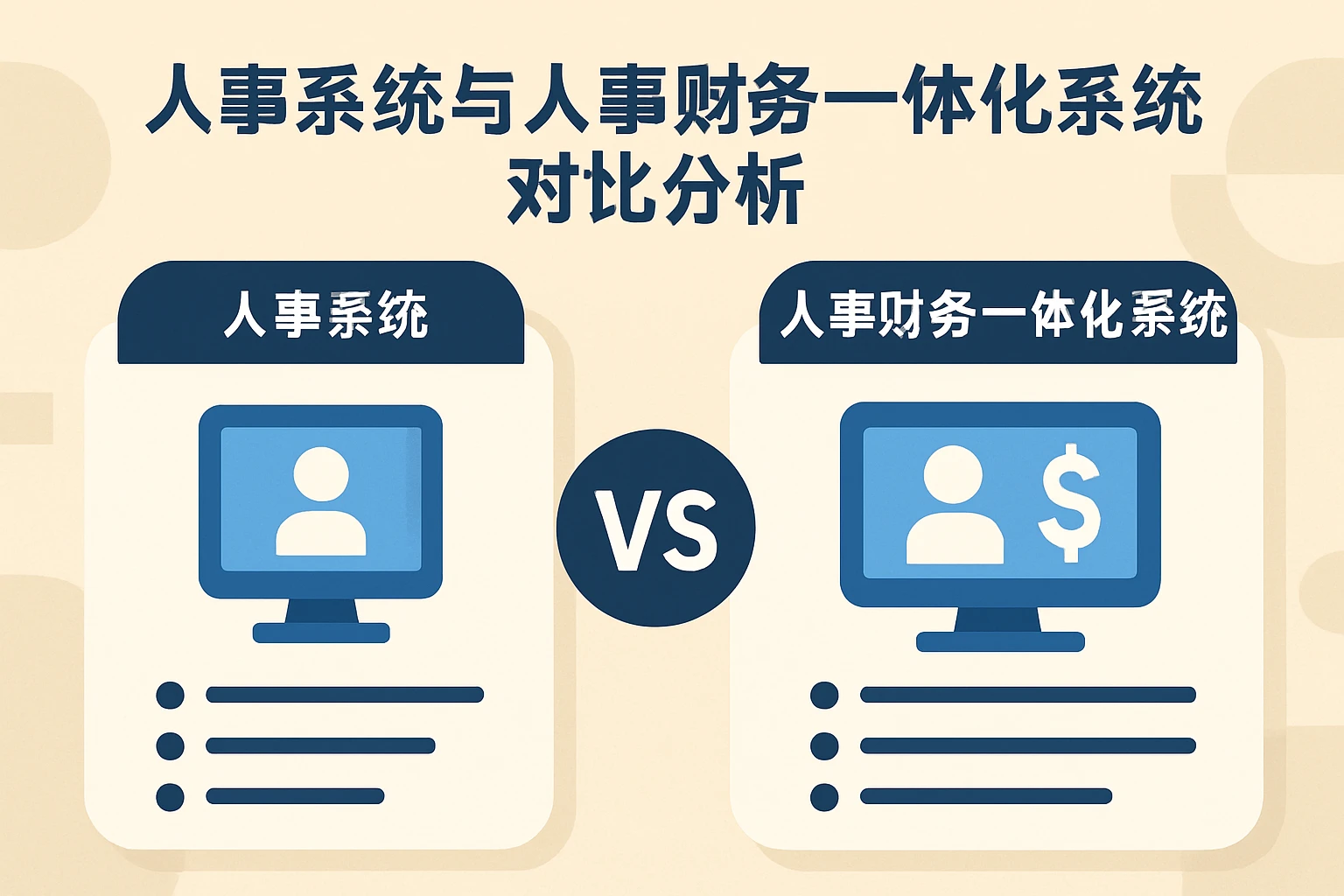 人事系统与人事财务一体化系统对比分析
