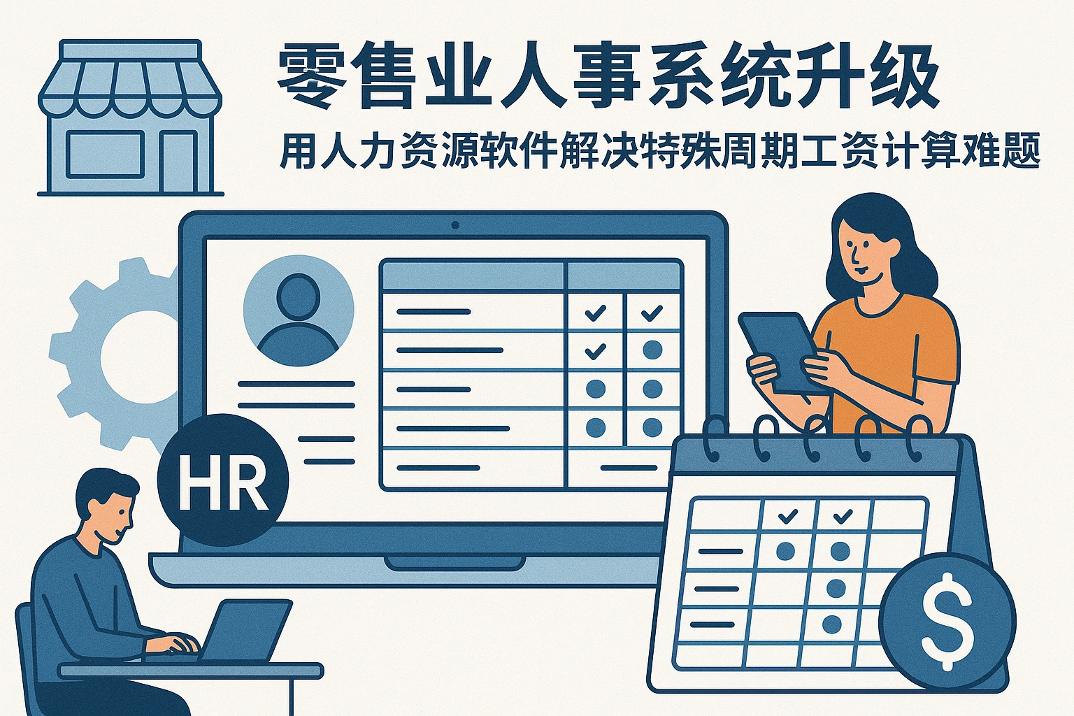 零售业人事系统升级:用人力资源软件解决特殊周期工资计算难题