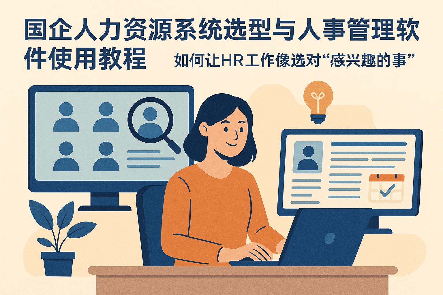 国企人力资源系统选型与人事管理软件使用教程：如何让HR工作像选对“感兴趣的事”一样舒心？
