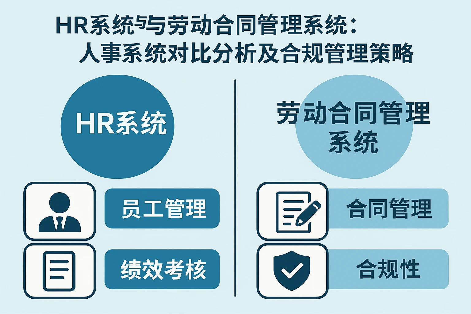 HR系统与劳动合同管理系统:人事系统对比分析及合规管理策略