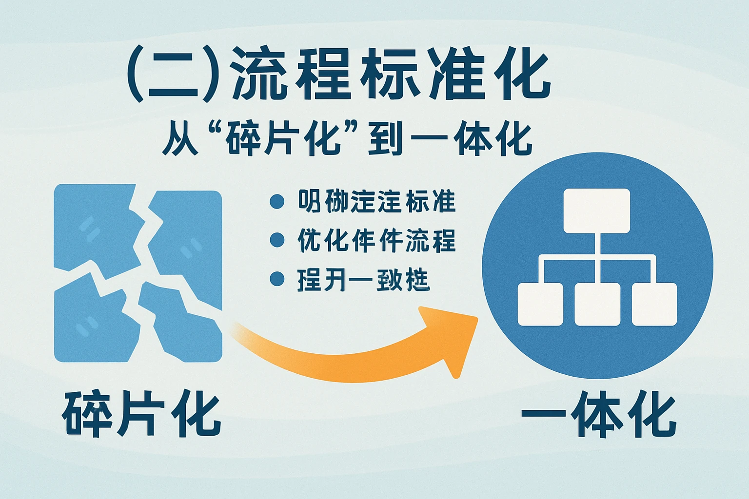 （二）流程标准化：从“碎片化”到“一体化”