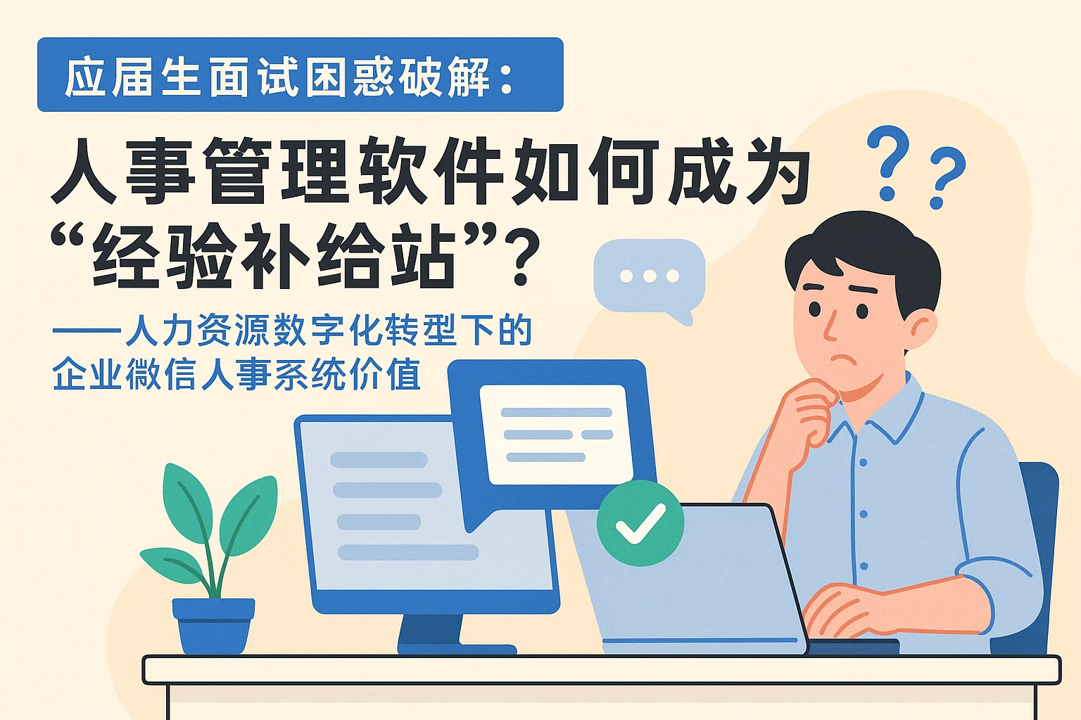 应届生面试困惑破解：人事管理软件如何成为“经验补给站”？——人力资源数字化转型下的企业微信人事系统价值