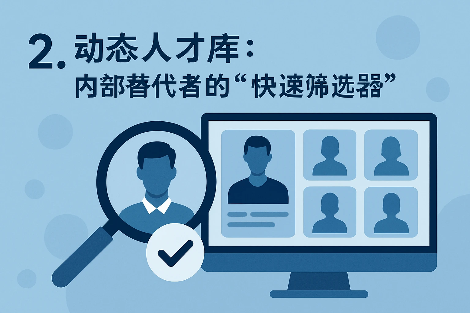 2. 动态人才库：内部替代者的“快速筛选器”