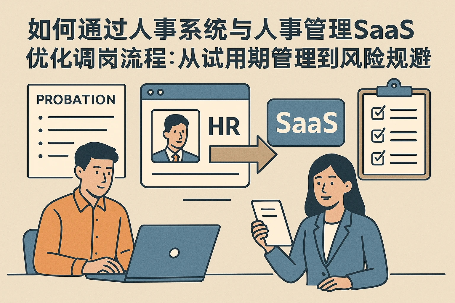 如何通过人事系统与人事管理SaaS优化调岗流程：从试用期管理到风险规避