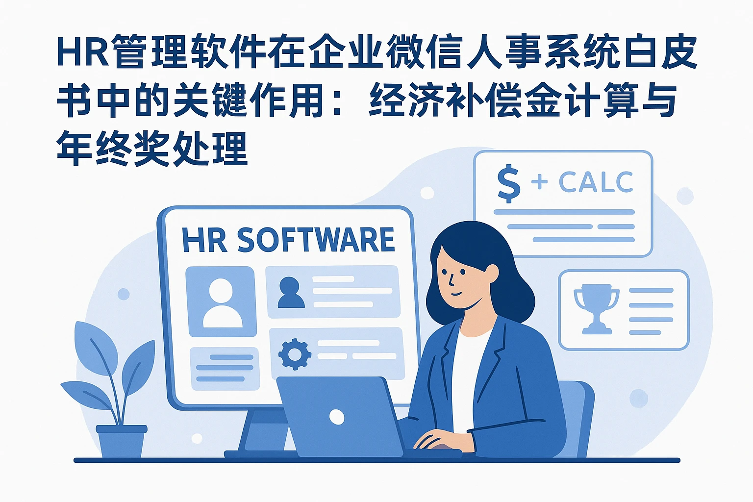 HR管理软件在企业微信人事系统白皮书中的关键作用：经济补偿金计算与年终奖处理