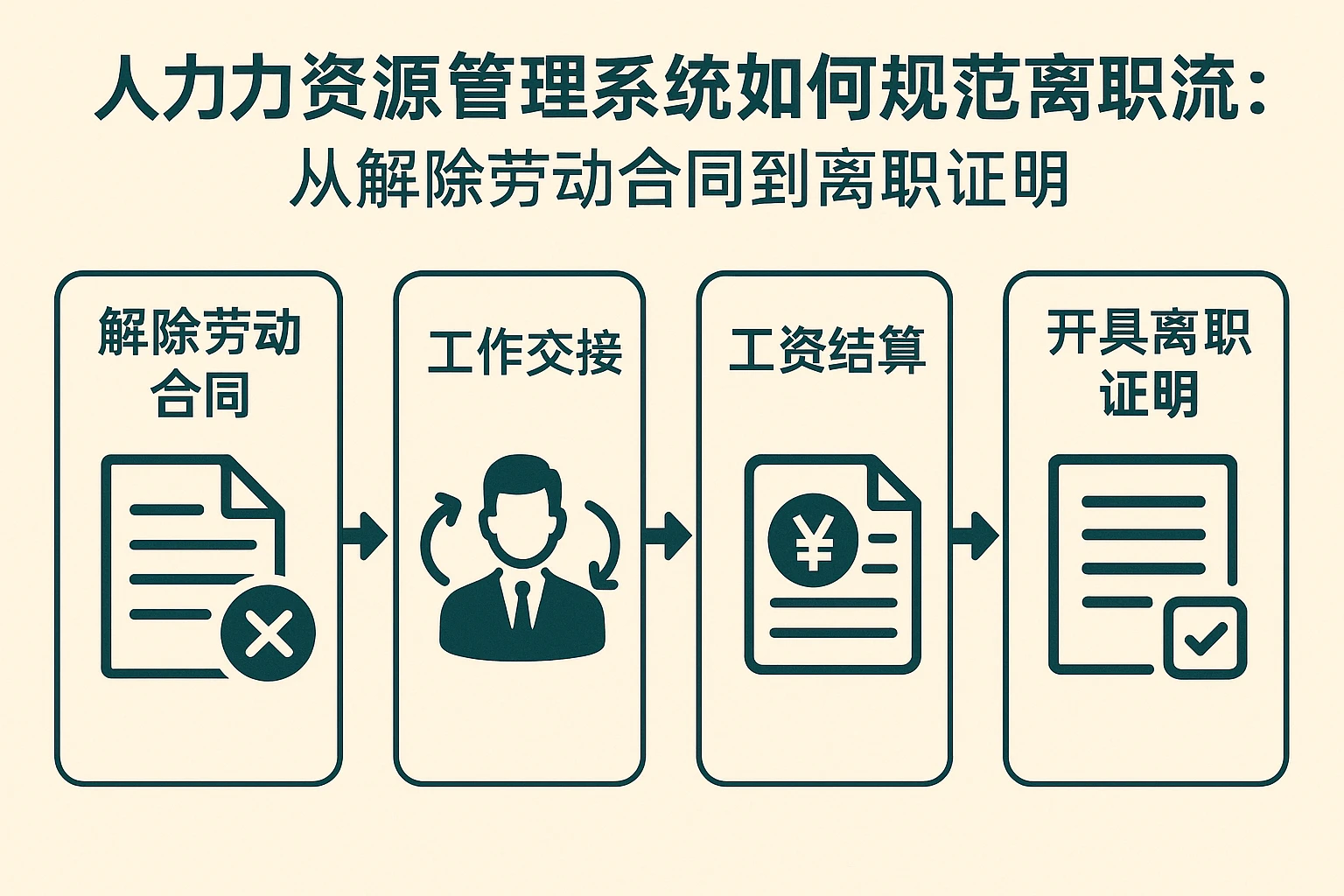 人力资源管理系统如何规范离职流程：从解除劳动合同到离职证明