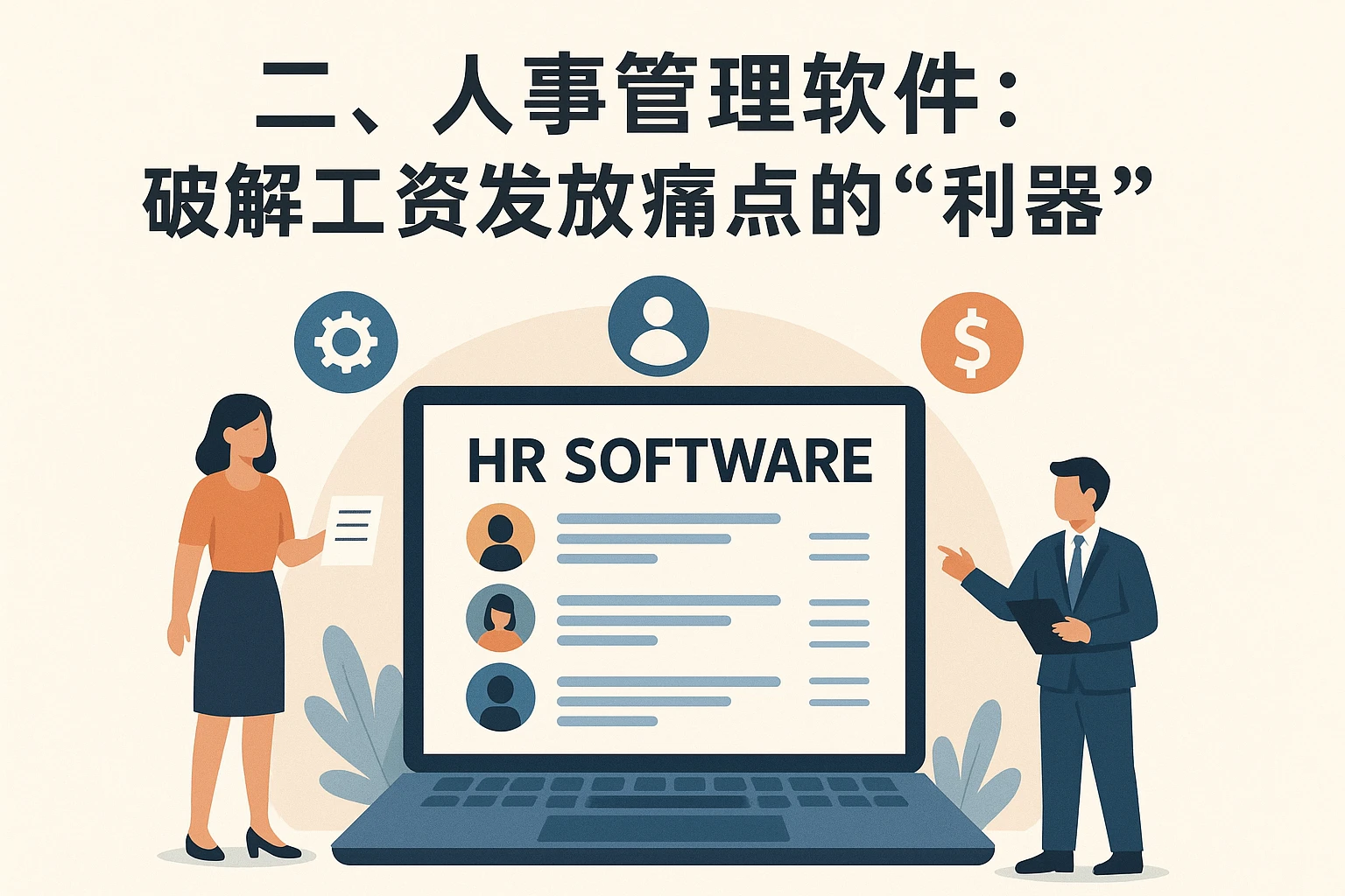 二、人事管理软件:破解工资发放痛点的“利器”