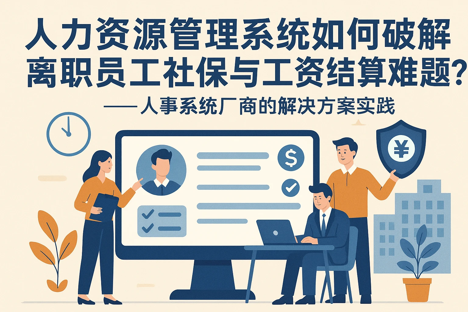 人力资源管理系统如何破解离职员工社保与工资结算难题？——人事系统厂商的解决方案实践