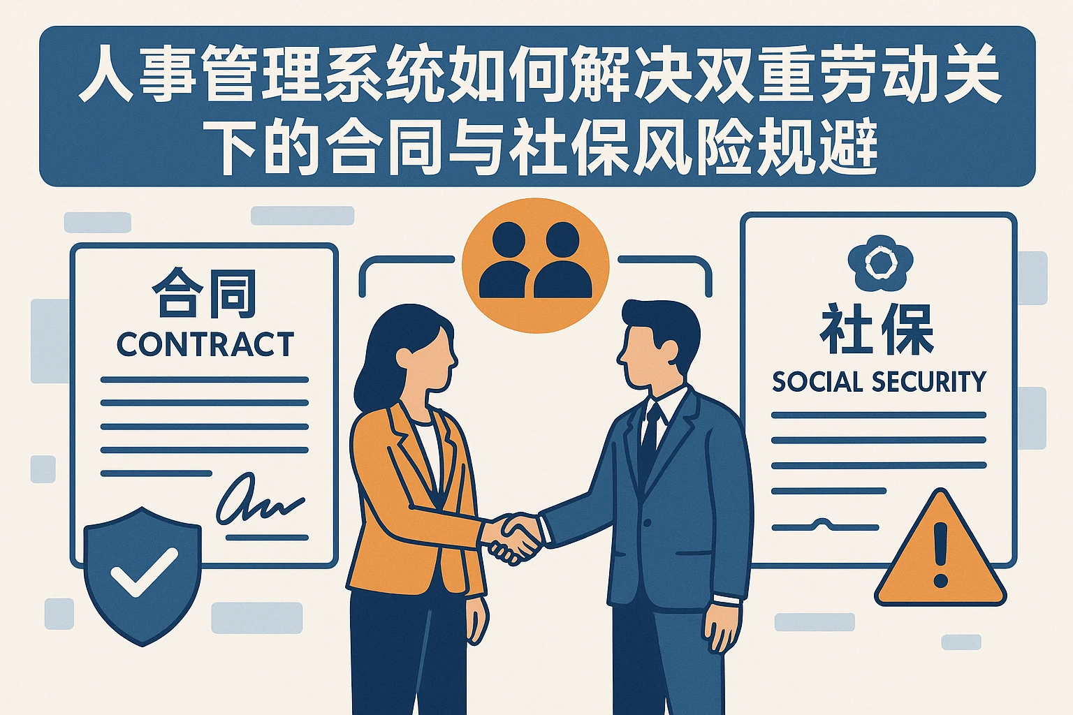 人事管理系统如何解决双重劳动关系下的合同与社保风险规避