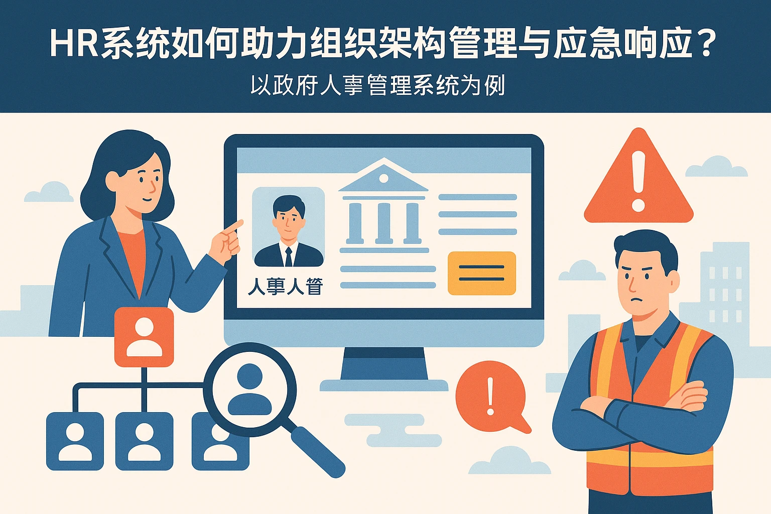 HR系统如何助力组织架构管理与应急响应？以政府人事管理系统为例