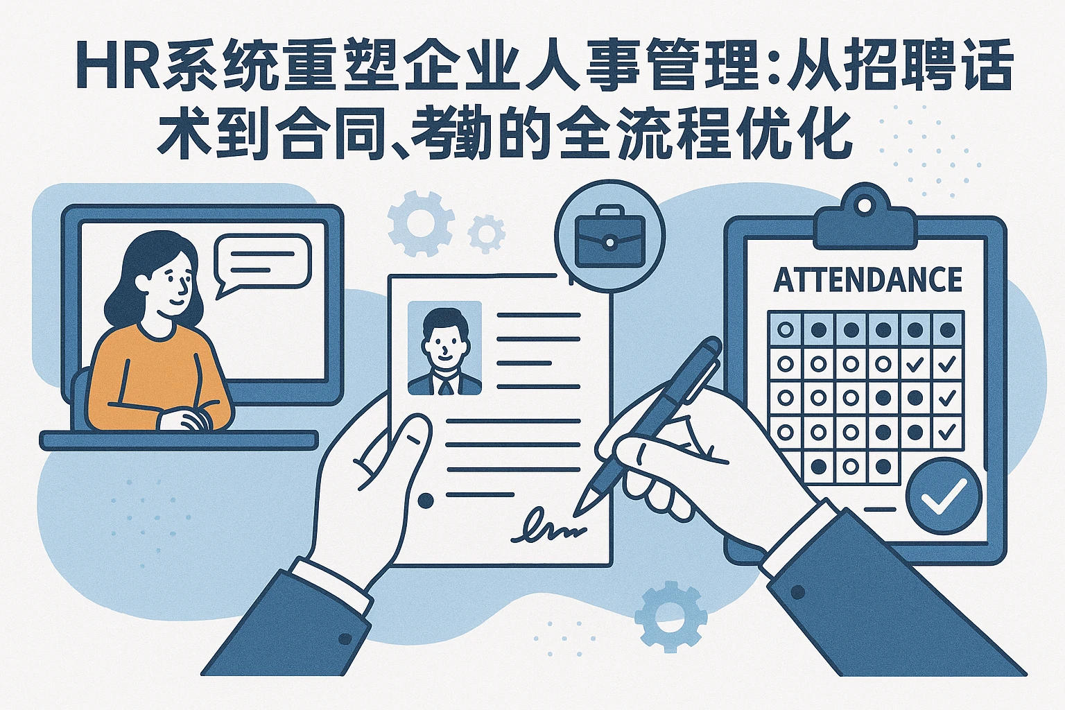 HR系统重塑企业人事管理：从招聘话术到合同、考勤的全流程优化