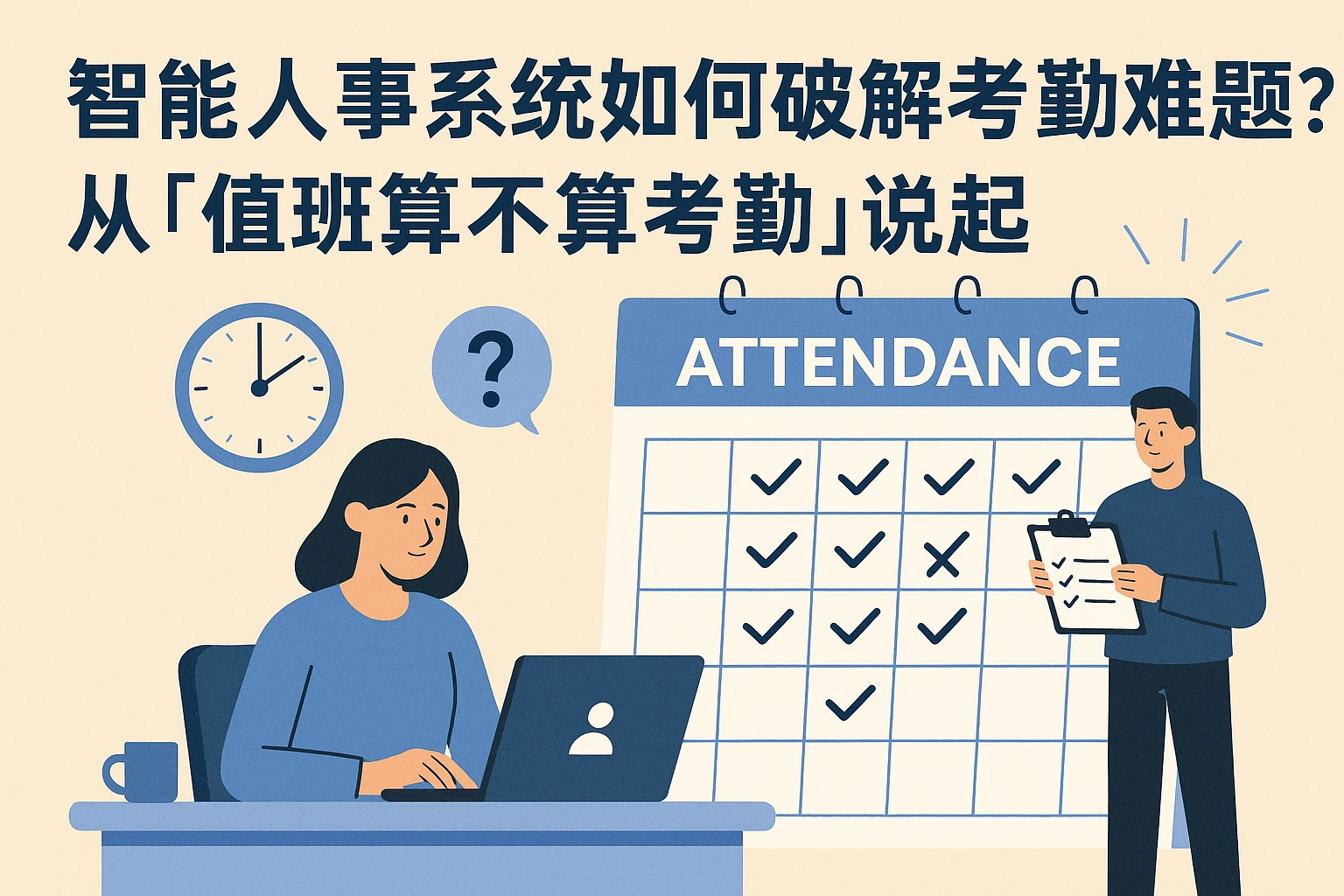 智能人事系统如何破解考勤难题？从“值班算不算考勤”说起
