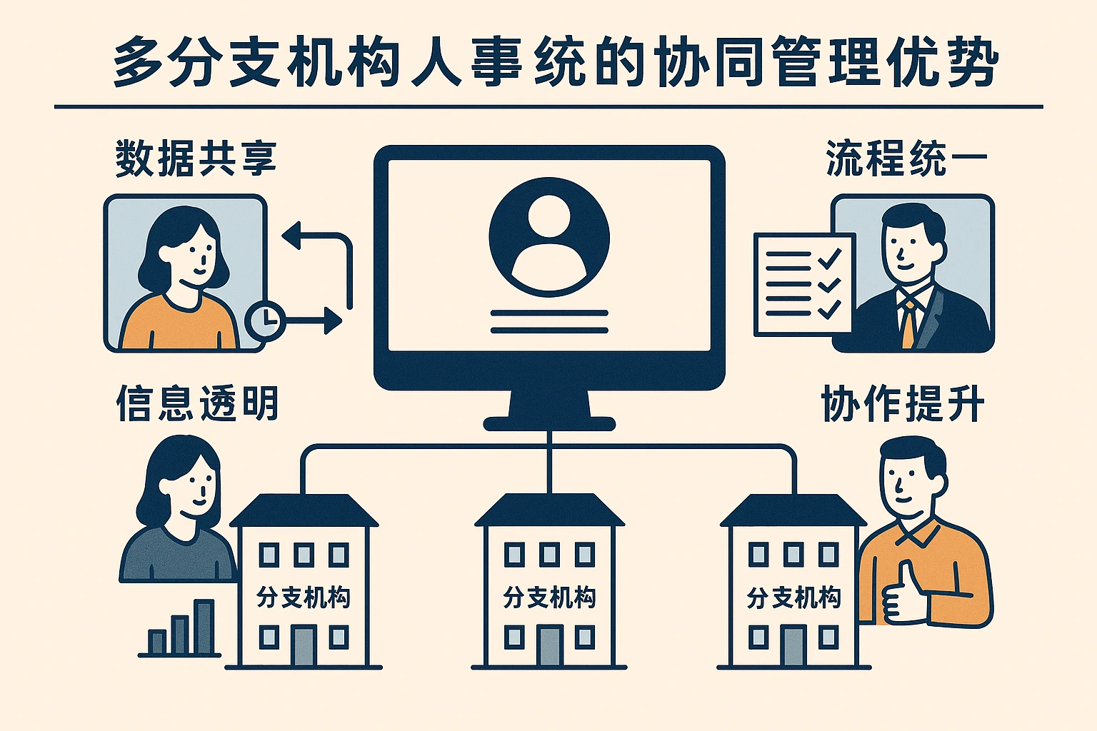 多分支机构人事系统的协同管理优势