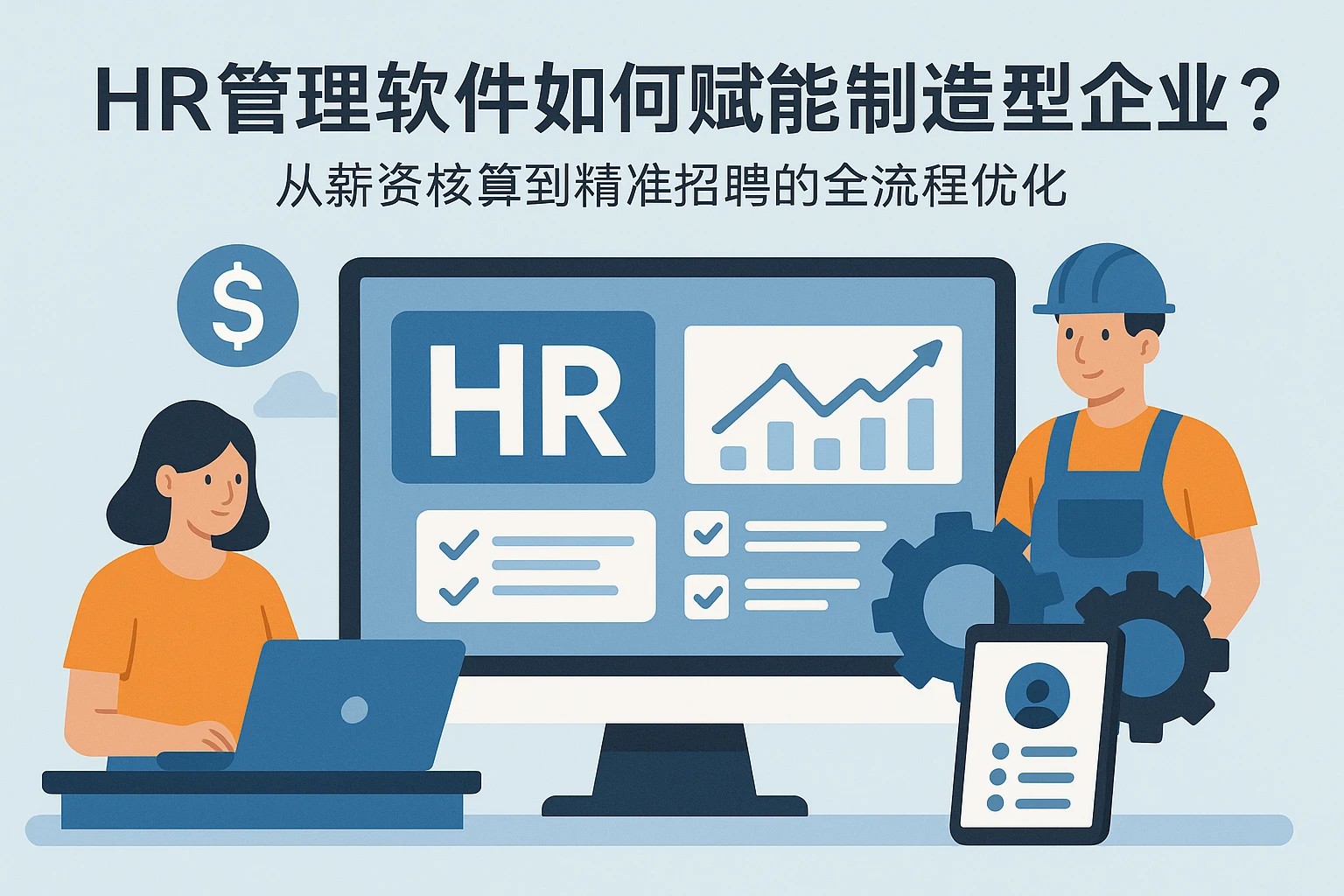 HR管理软件如何赋能制造型企业?从薪资核算到精准招聘的全流程优化