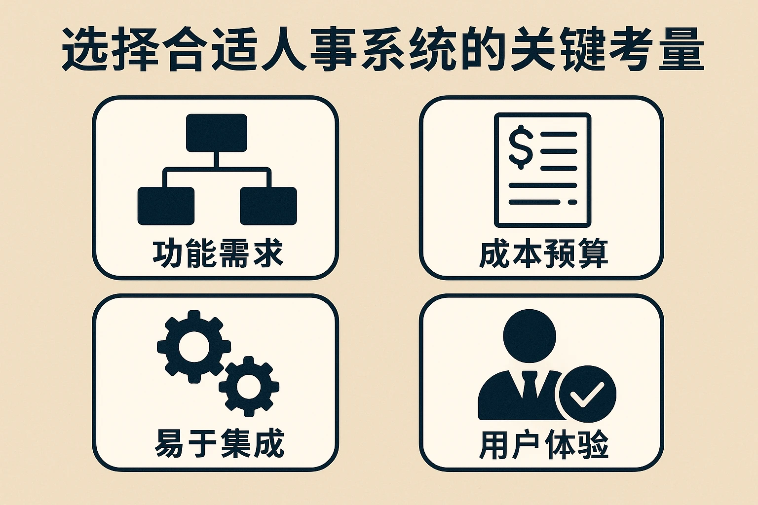 选择合适人事系统的关键考量