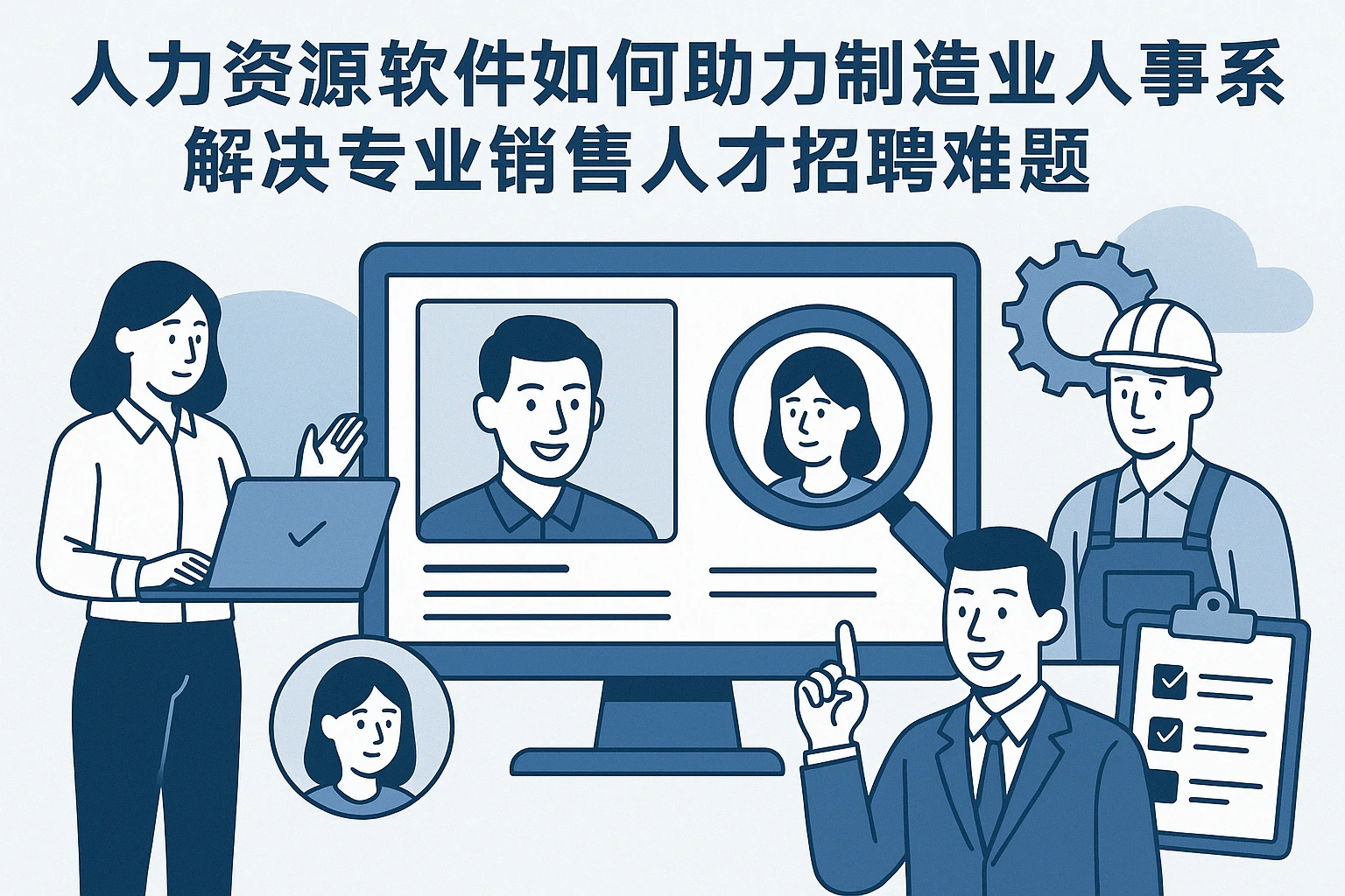 人力资源软件如何助力制造业人事系统解决专业销售人才招聘难题