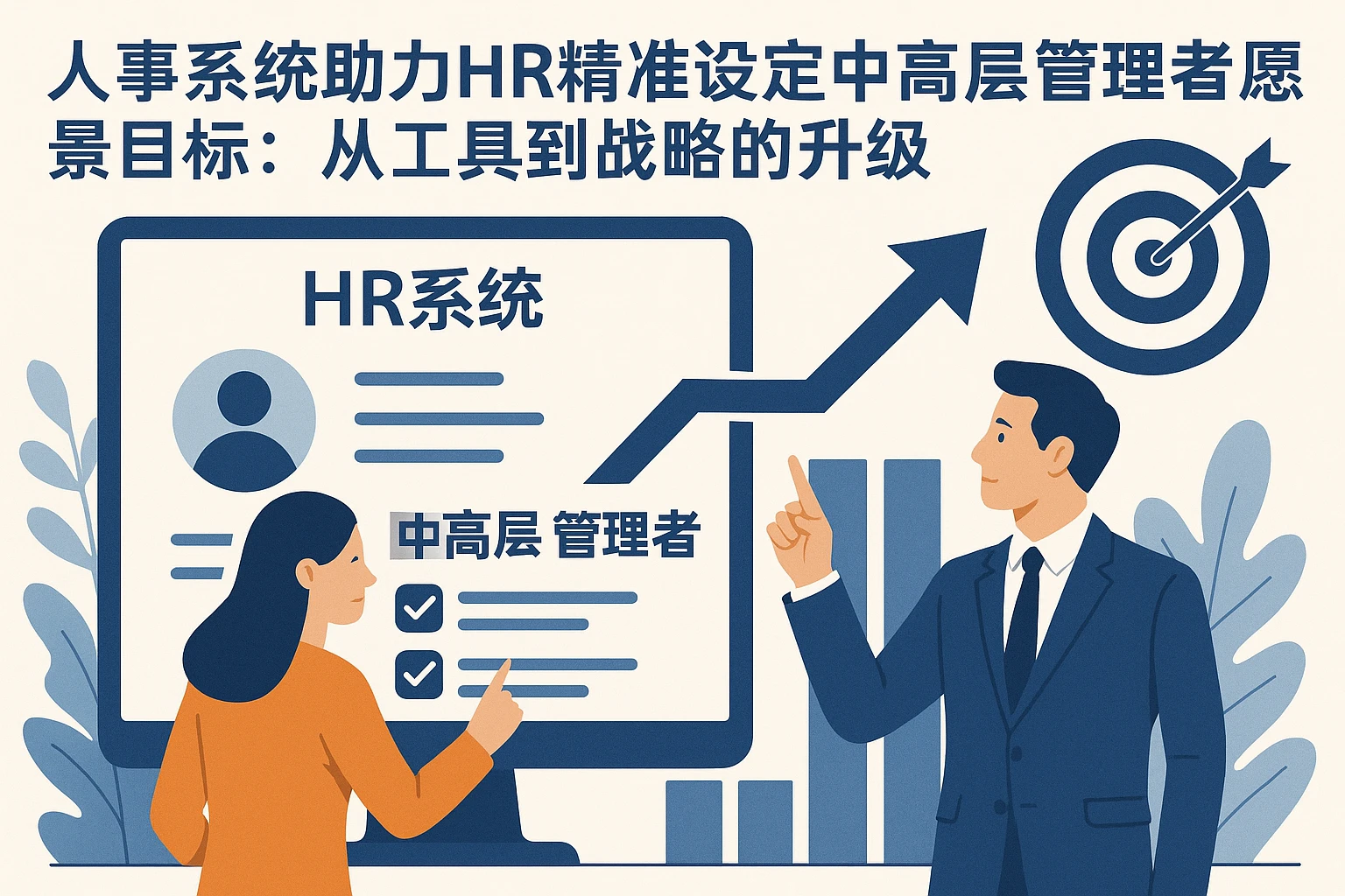 人事系统助力HR精准设定中高层管理者愿景目标：从工具到战略的升级