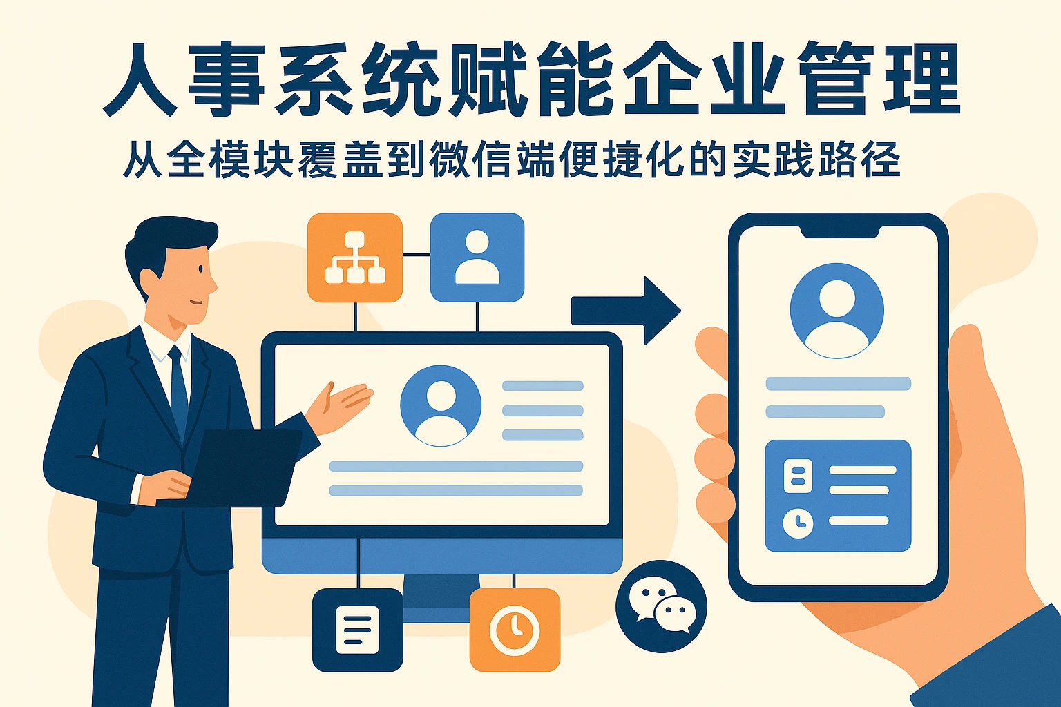 人事系统赋能企业管理:从全模块覆盖到微信端便捷化的实践路径