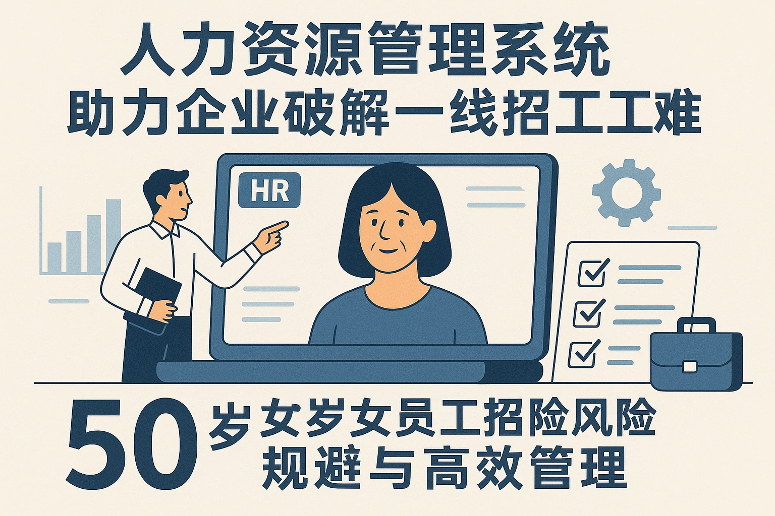 人力资源管理系统助力企业破解一线招工难：50岁女员工招聘风险规避与高效管理