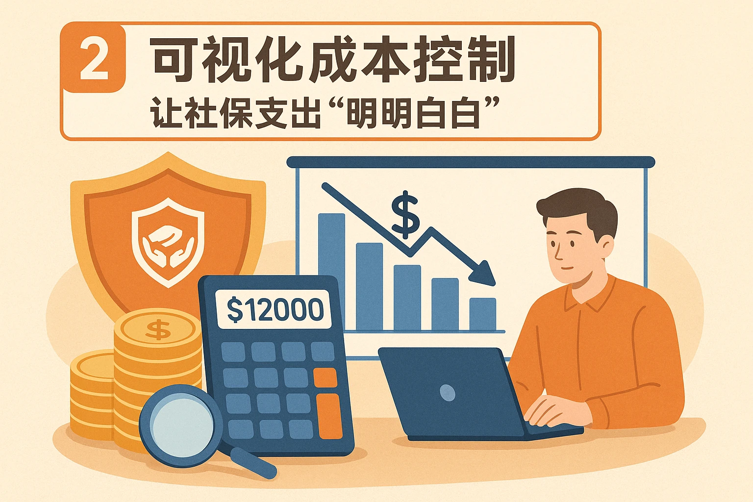 2. 可视化成本控制：让社保支出“明明白白”