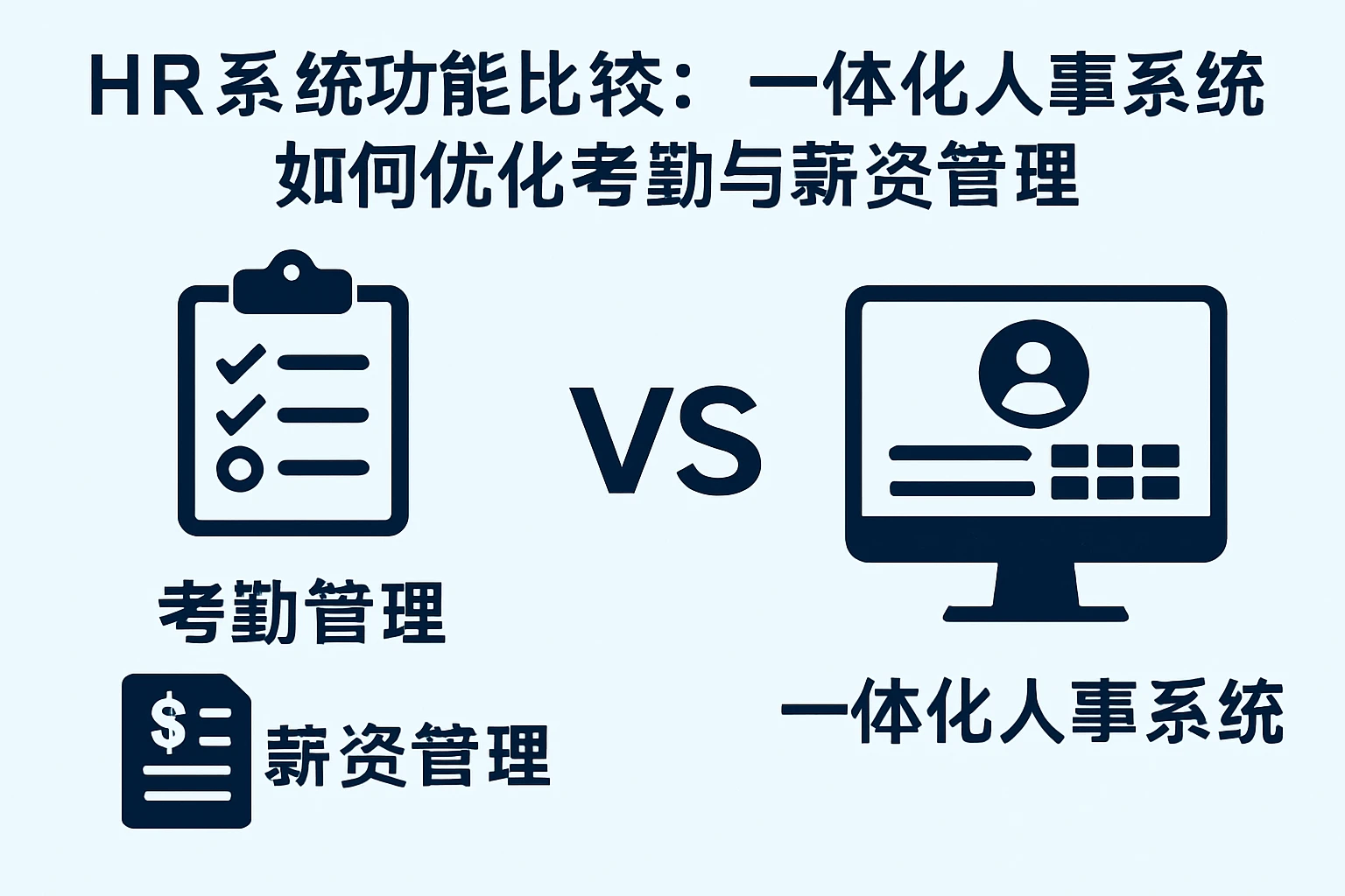 HR系统功能比较:一体化人事系统如何优化考勤与薪资管理