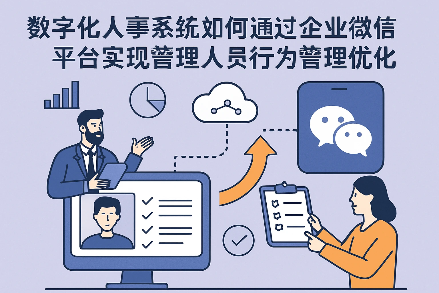 数字化人事系统如何通过企业微信平台实现管理人员行为管理优化