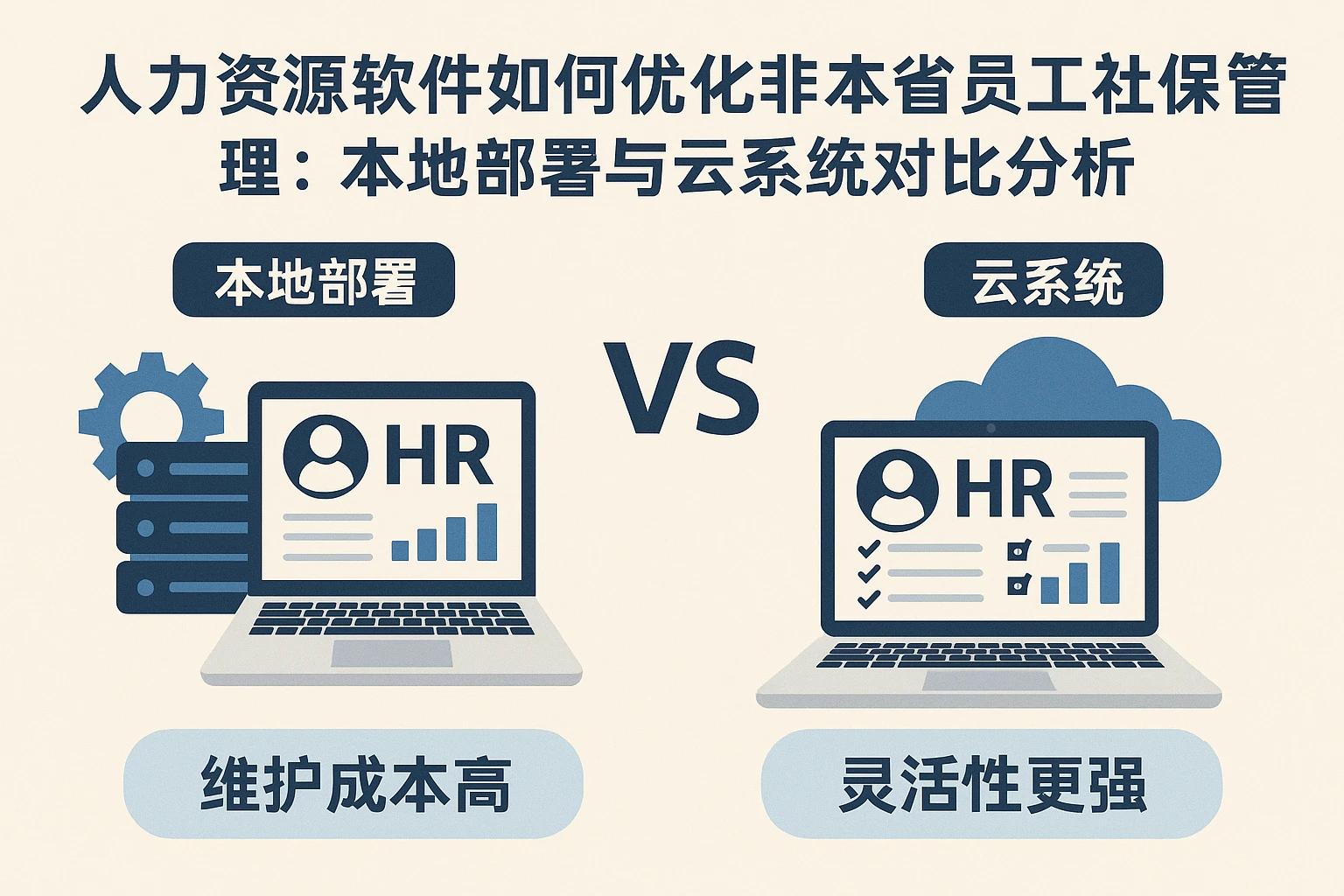 人力资源软件如何优化非本省员工社保管理:本地部署与云系统对比分析
